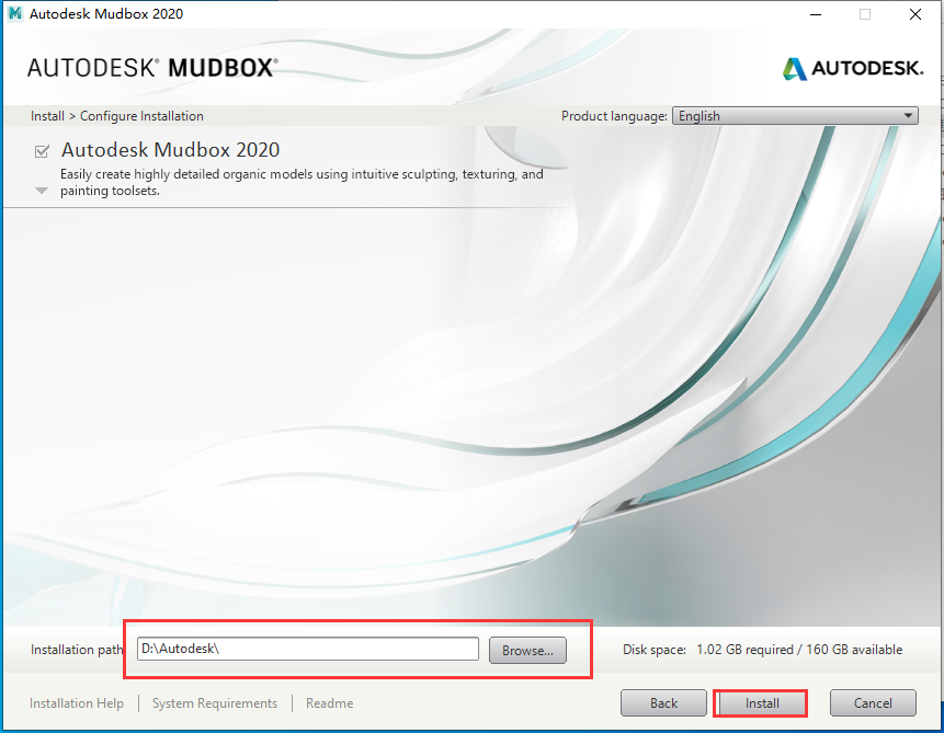 Autodesk Mudbox2020【三维动画设计软件】绿色破解版安装图文教程