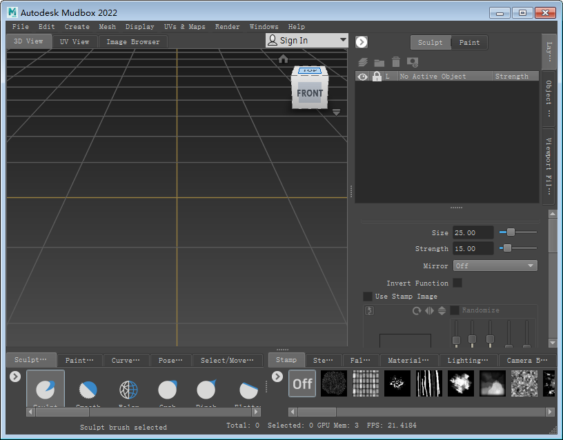 Autodesk mudbox 2022【3D数字雕刻软件】绿色破解版下载安装图文教程