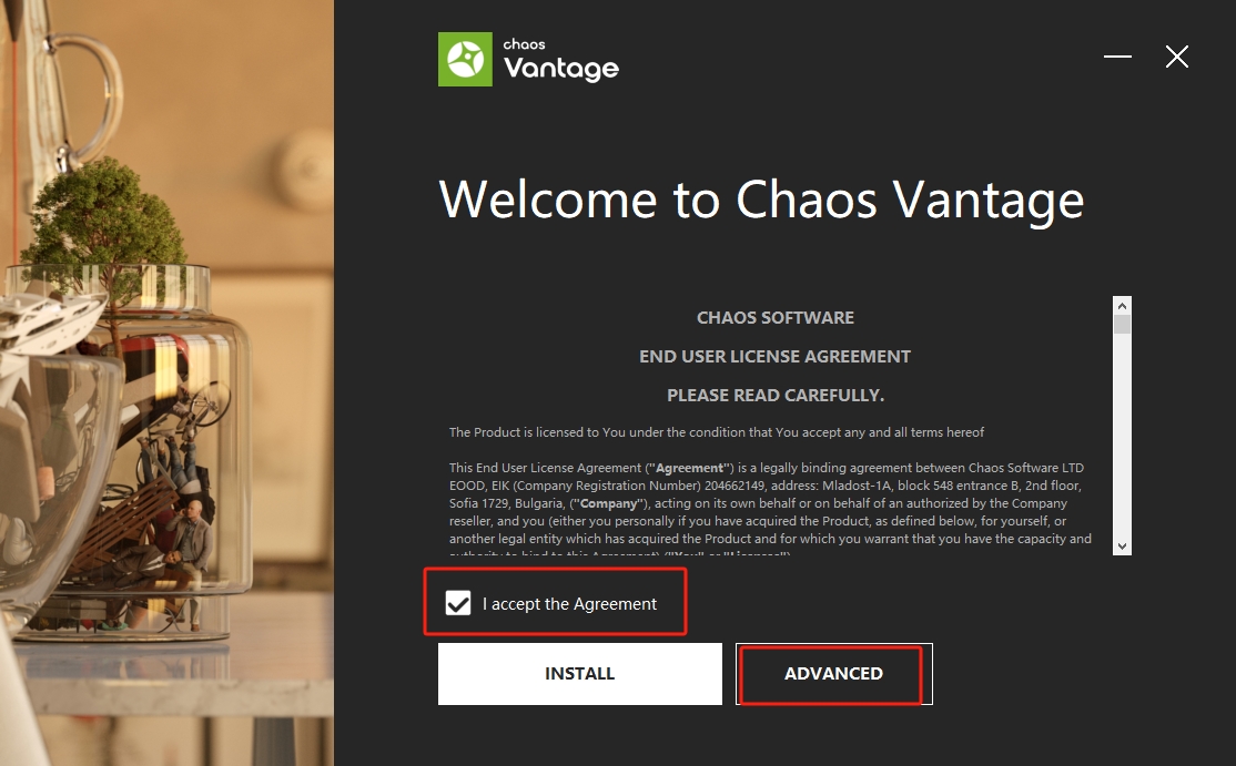 Chaos Vantage 1.7.0汉化完整版安装图文教程