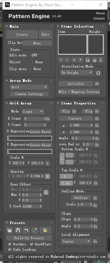 Pivot Studio Pattern Engine 1.40（几何图形生成插件）官方正式版